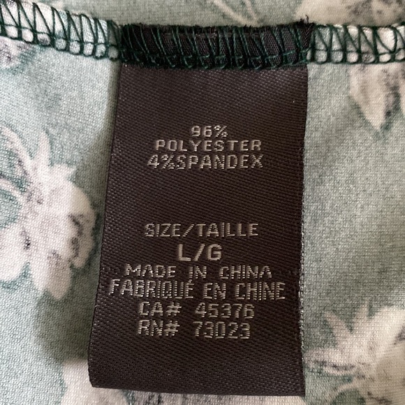 Suzy Shier NWT faux wrap floral midi dress size L tie belt - Picture 10 of 11